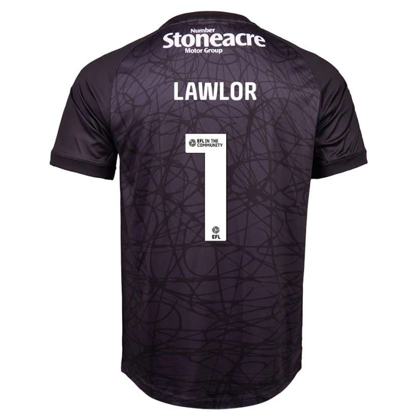 Danxen Heren Ian Lawlor #1 Zwart Wit Keepersshirt 2025/26 T-Shirt