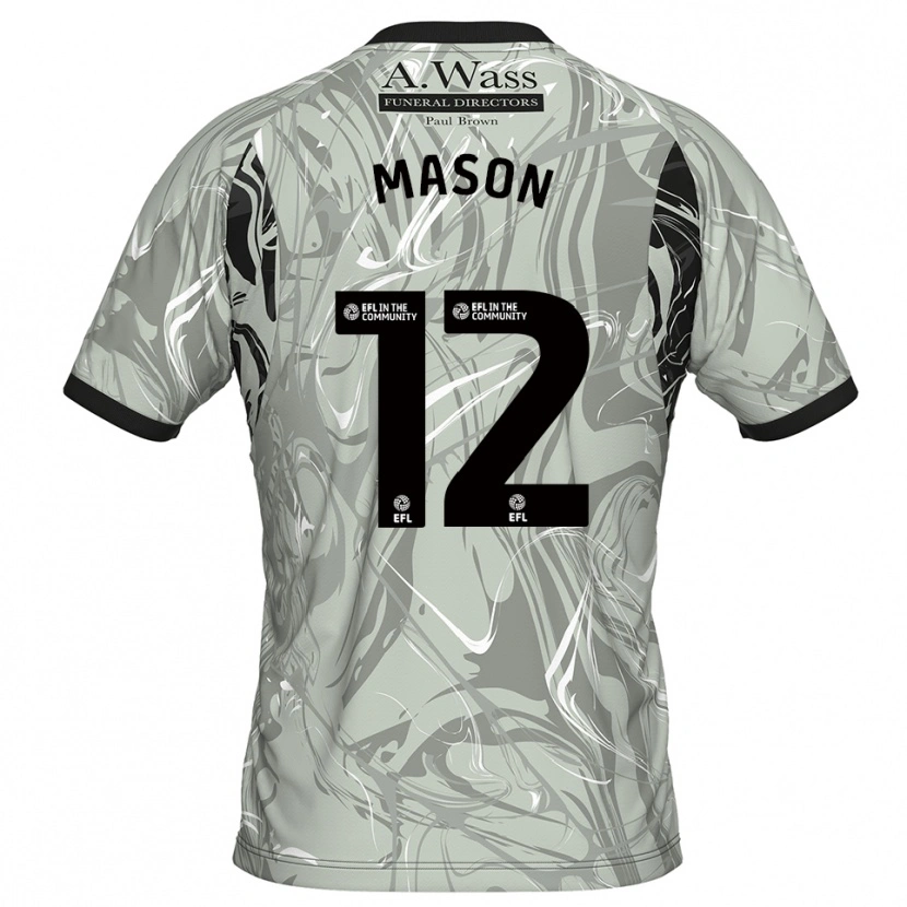 Danxen Heren Owen Mason #12 Lichtgrijs Zwart Keepersshirt 2025/26 T-Shirt