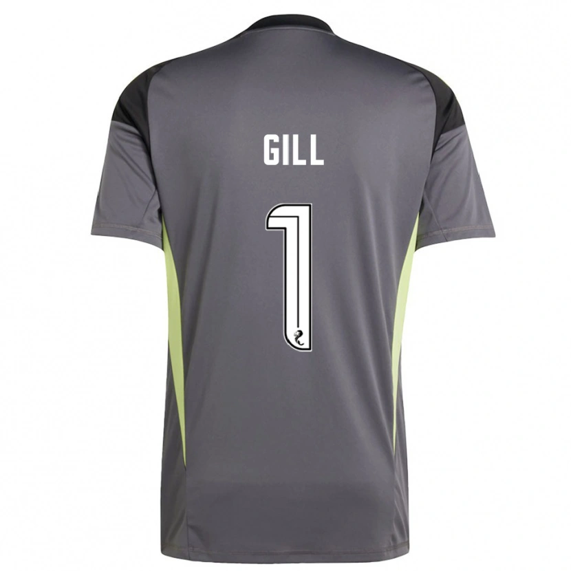Danxen Heren Marcus Gill #1 Grijs Wit Keepersshirt 2025/26 T-Shirt