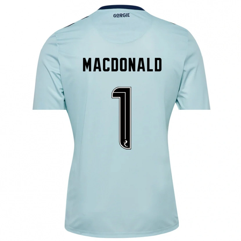 Danxen Heren Jamie MacDonald #1 Lichtblauw Zwart Keepersshirt 2025/26 T-Shirt
