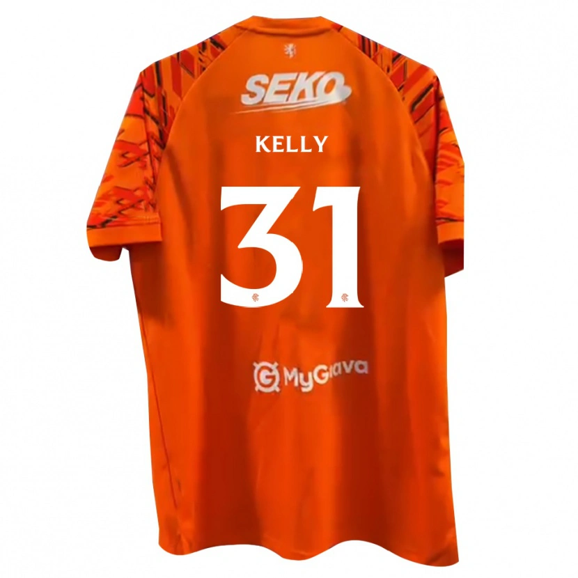 Danxen Heren Liam Kelly #31 Oranje Wit Keepersshirt 2025/26 T-Shirt