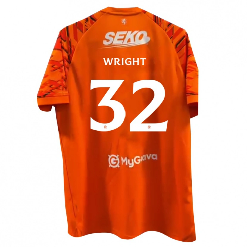 Danxen Heren Kieran Wright #32 Oranje Wit Keepersshirt 2025/26 T-Shirt