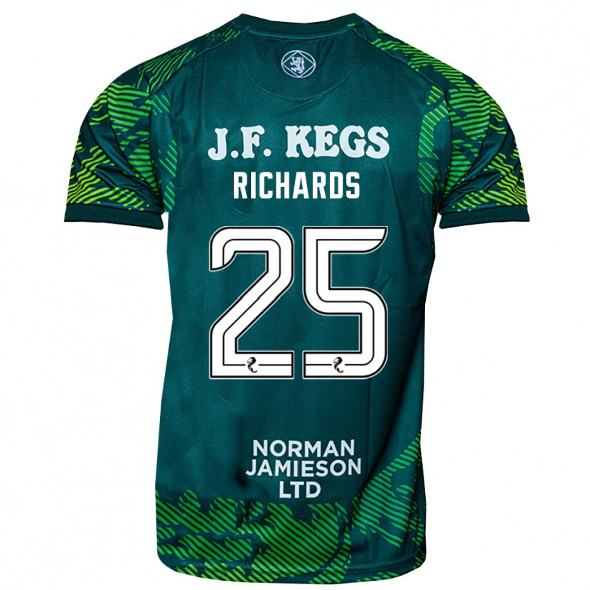 Danxen Heren Dave Richards #25 Groen Wit Keepersshirt 2025/26 T-Shirt