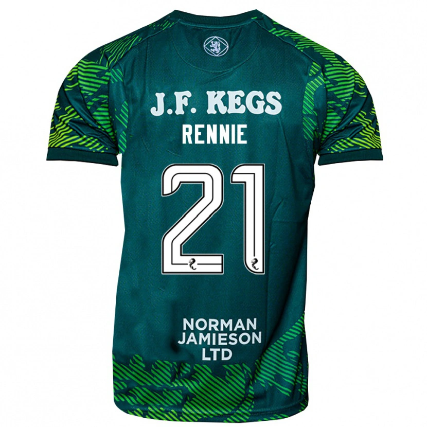 Danxen Heren Beth Rennie #21 Groen Wit Keepersshirt 2025/26 T-Shirt