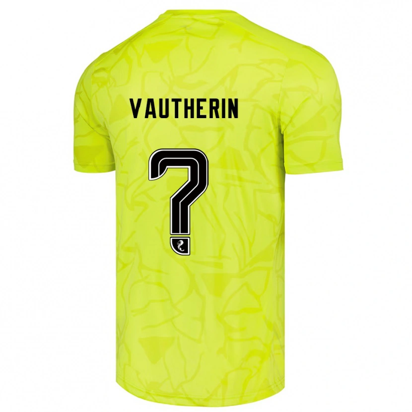 Danxen Heren Sam Vautherin #0 Geel Zwart Keepersshirt 2025/26 T-Shirt