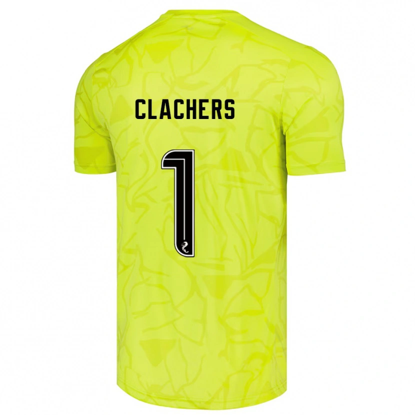 Danxen Heren Erin Clachers #1 Geel Zwart Keepersshirt 2025/26 T-Shirt