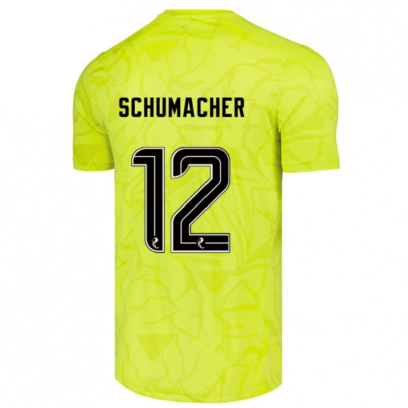 Danxen Heren Noa Schumacher #12 Geel Zwart Keepersshirt 2025/26 T-Shirt