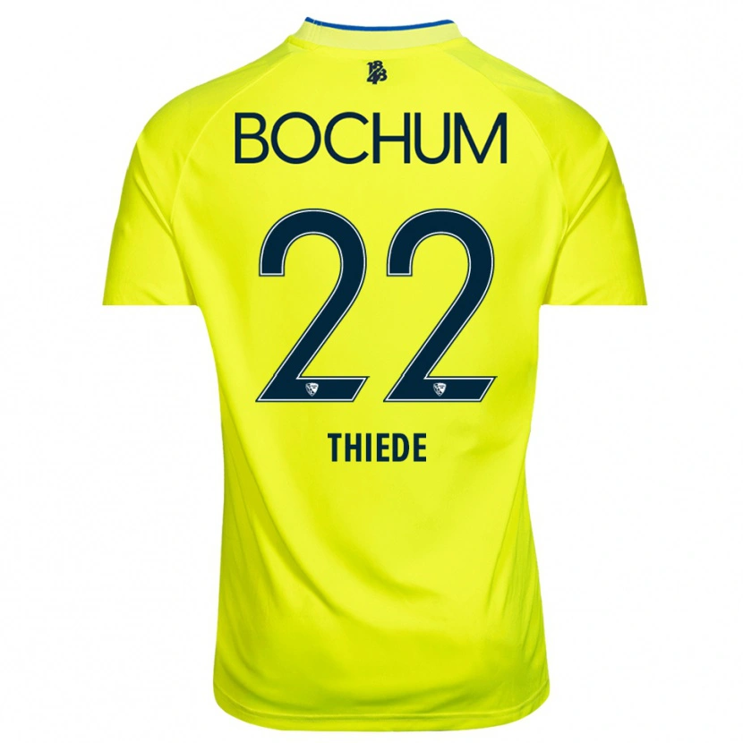 Danxen Heren Niclas Thiede #22 Geel Groen Keepersshirt 2025/26 T-Shirt