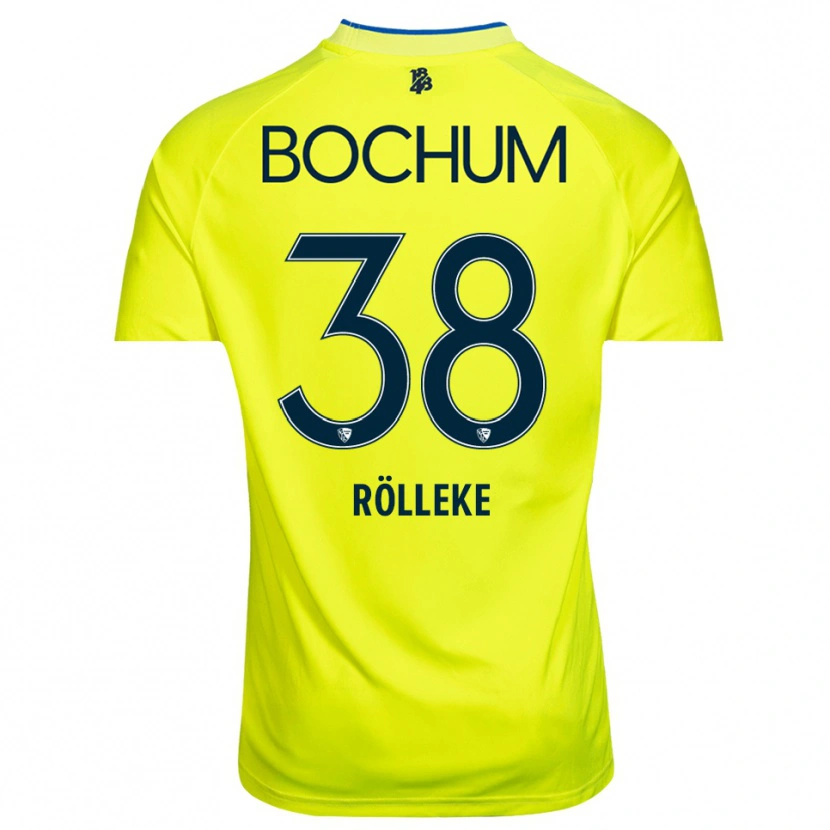 Danxen Heren Hugo Rölleke #38 Geel Groen Keepersshirt 2025/26 T-Shirt