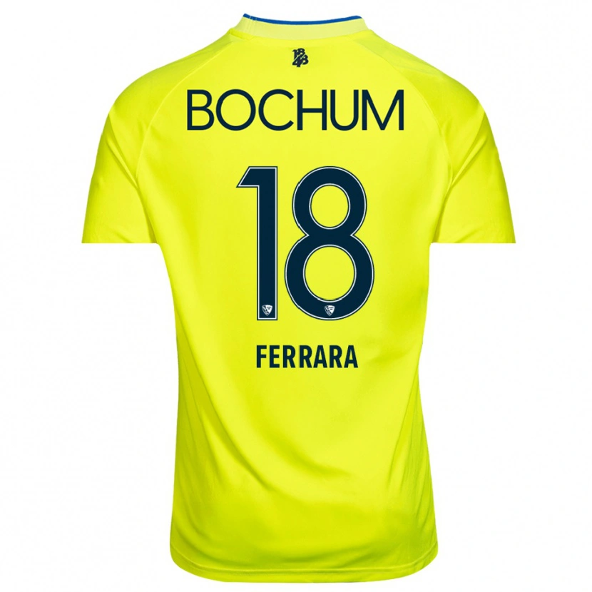 Danxen Heren Noah-Ali Ferrara #18 Geel Groen Keepersshirt 2025/26 T-Shirt