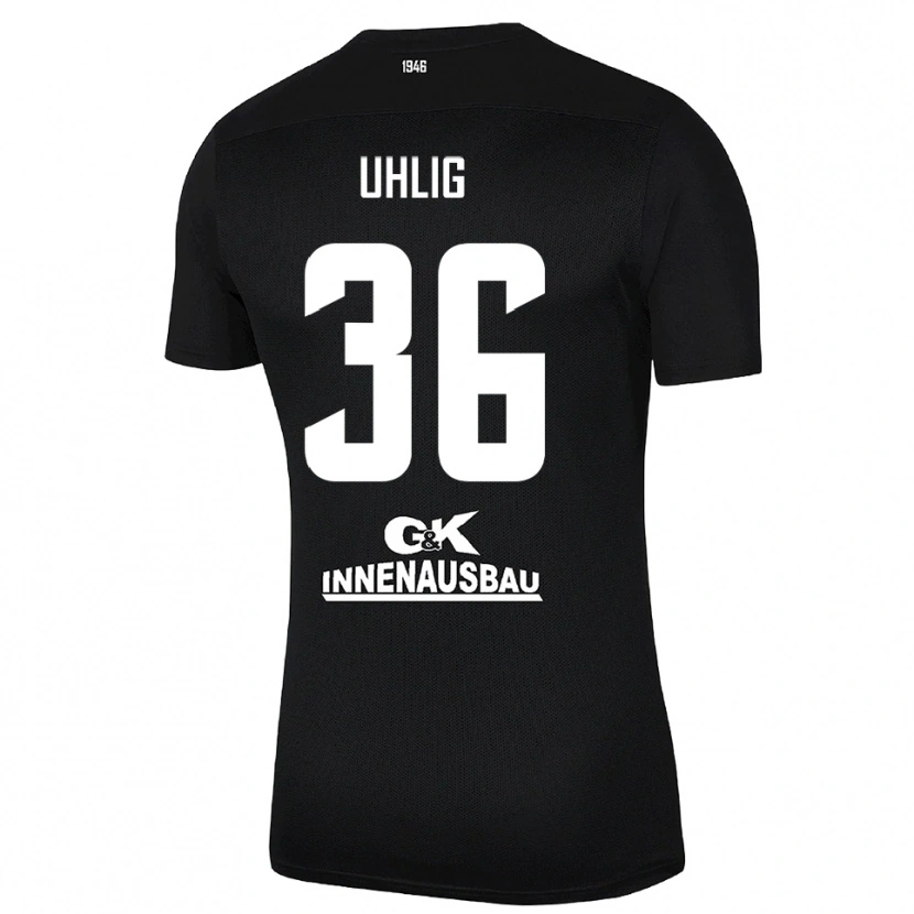Danxen Heren Max Uhlig #36 Zwart Wit Keepersshirt 2025/26 T-Shirt