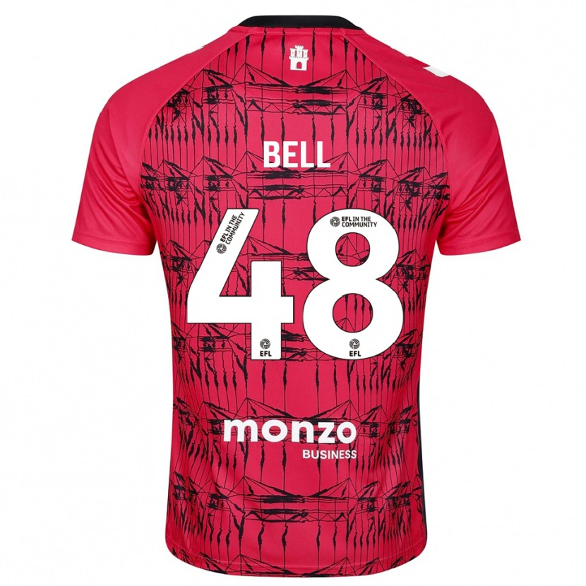 Danxen Heren Luke Bell #48 Rood Wit Keepersshirt 2025/26 T-Shirt