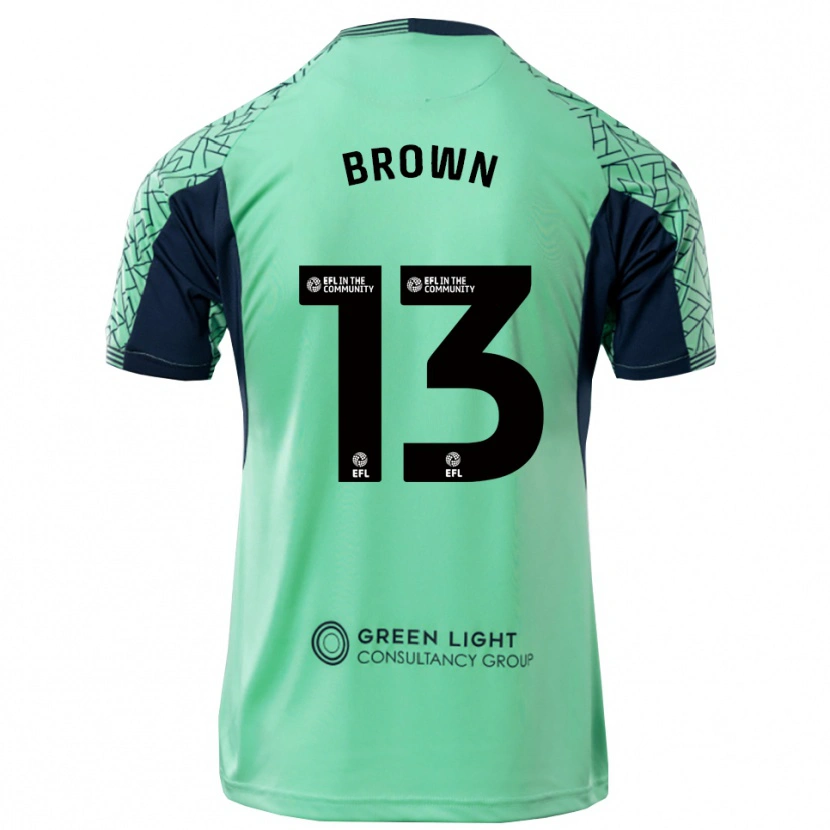Danxen Heren Mason Brown #13 Aqua Zwart Keepersshirt 2025/26 T-Shirt