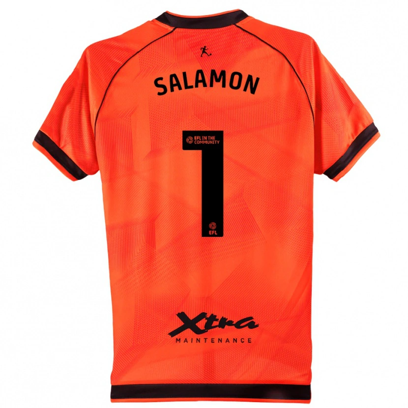 Danxen Heren Matteo Salamon #1 Oranje Zwart Keepersshirt 2025/26 T-Shirt