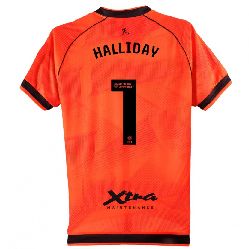 Danxen Heren Joel Halliday #1 Oranje Zwart Keepersshirt 2025/26 T-Shirt