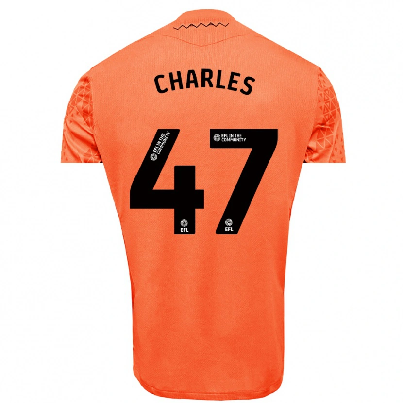 Danxen Heren Pierce Charles #47 Oranje Zwart Keepersshirt 2025/26 T-Shirt