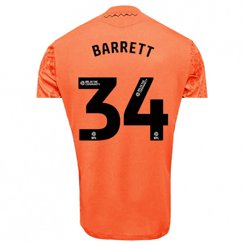 Danxen Heren Killian Barrett #34 Oranje Zwart Keepersshirt 2025/26 T-Shirt