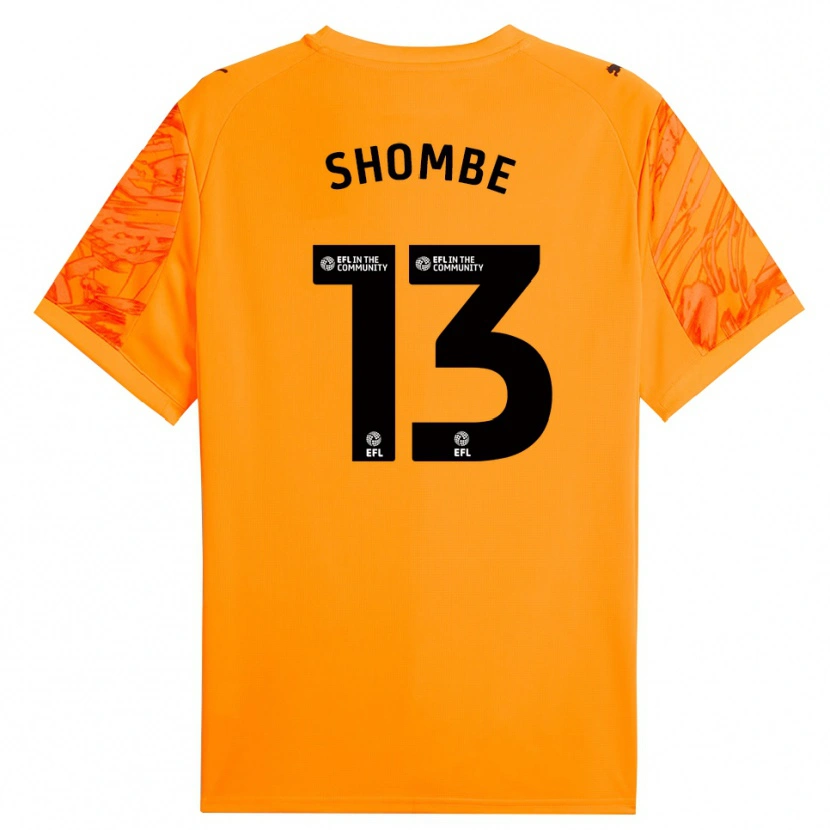 Danxen Heren Khiani Shombe #13 Oranje Zwart Keepersshirt 2025/26 T-Shirt