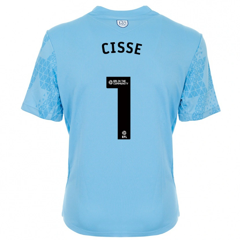 Danxen Heren Ben Cisse #1 Hemelsblauw Zwart Keepersshirt 2025/26 T-Shirt