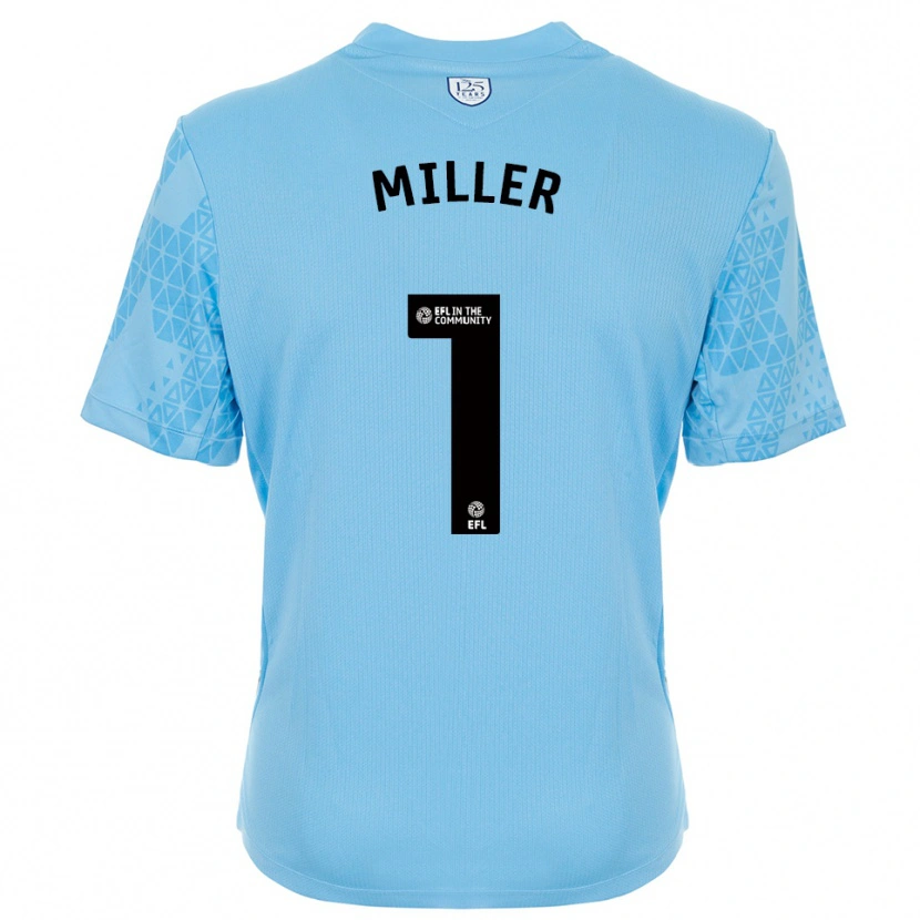 Danxen Heren Anna Miller #1 Hemelsblauw Zwart Keepersshirt 2025/26 T-Shirt