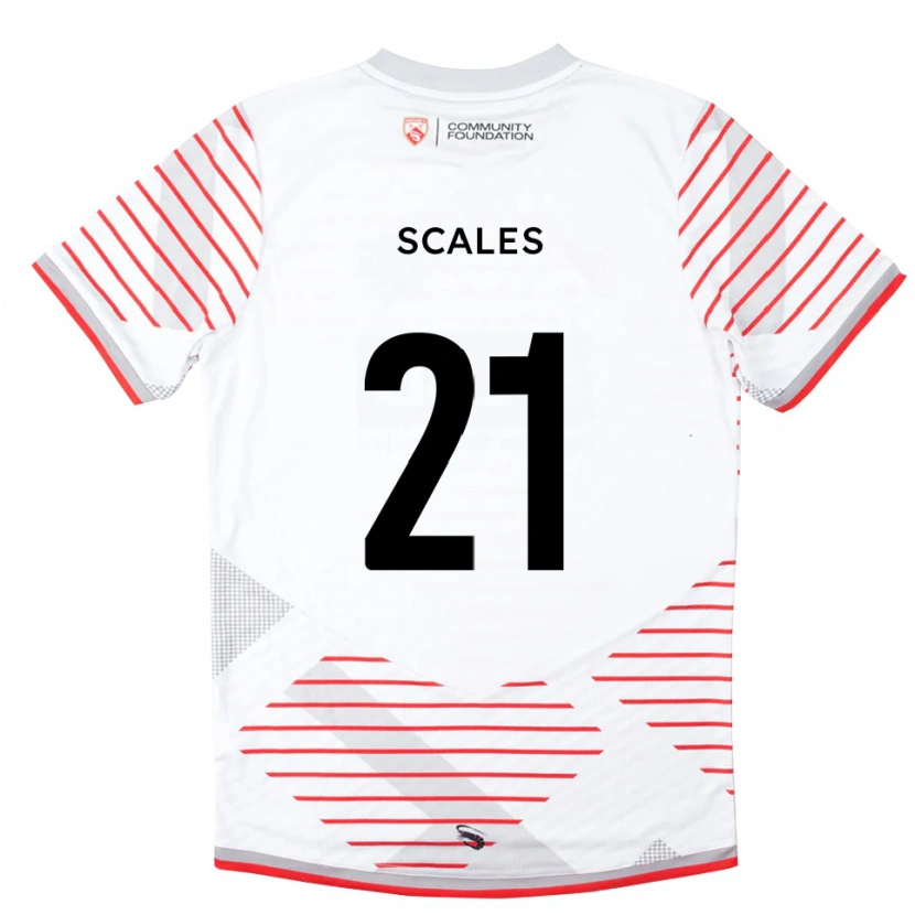 Danxen Heren Alfie Scales #21 Wit Rood Keepersshirt 2025/26 T-Shirt