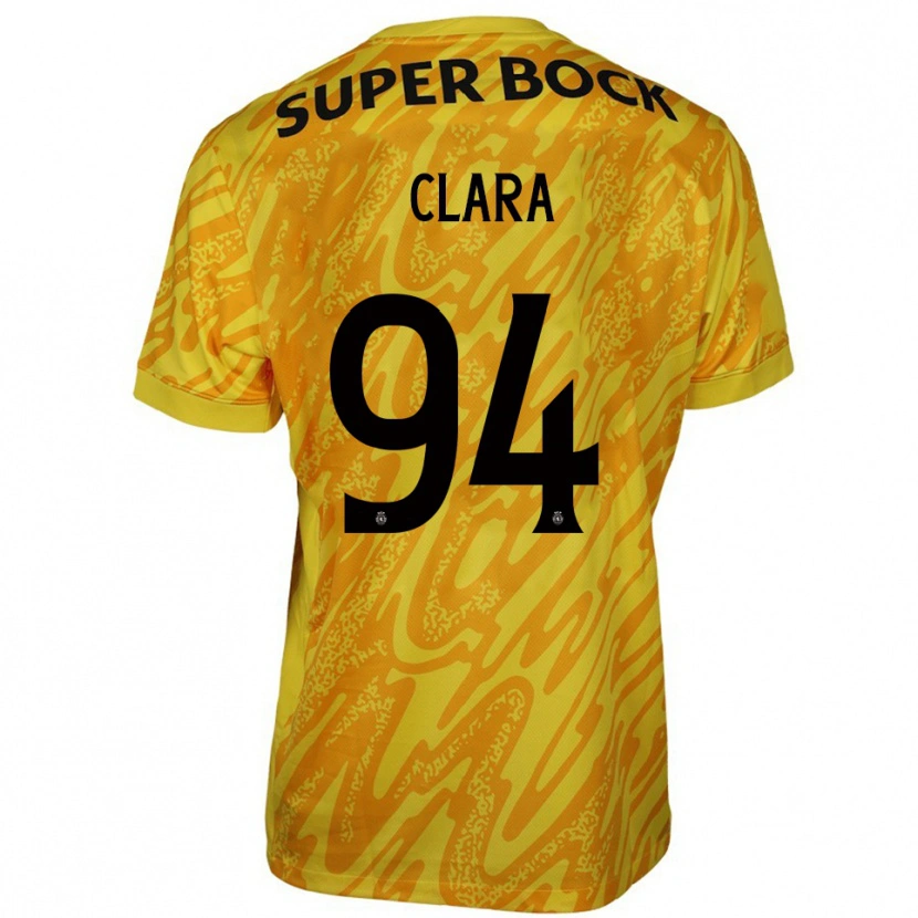 Danxen Heren Diogo Clara #94 Geel Oranje Keepersshirt 2025/26 T-Shirt