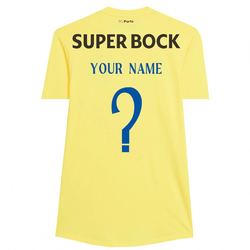Danxen Heren FC Porto Lichtgeel Zwart Keepersshirt 2025/26 T-Shirt