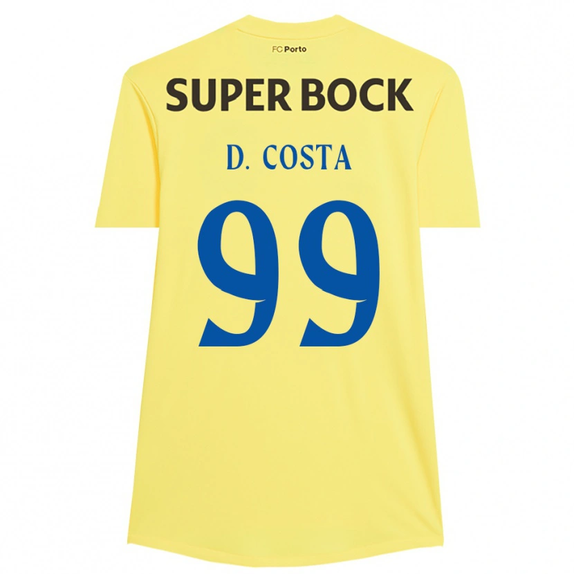 Danxen Heren Diogo Costa #99 Lichtgeel Zwart Keepersshirt 2025/26 T-Shirt