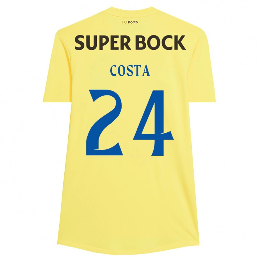 Danxen Heren João Costa #24 Lichtgeel Zwart Keepersshirt 2025/26 T-Shirt