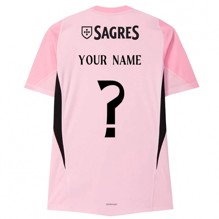 Danxen Heren SL Benfica Roze Zwart Keepersshirt 2025/26 T-Shirt