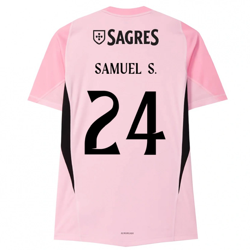 Danxen Heren Samuel Soares #24 Roze Zwart Keepersshirt 2025/26 T-Shirt