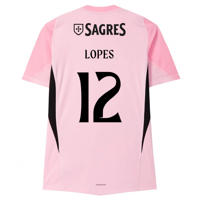 Danxen Heren Leonardo Lopes #12 Roze Zwart Keepersshirt 2025/26 T-Shirt