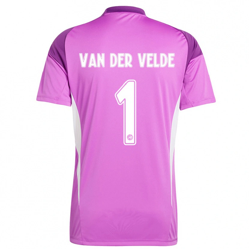 Danxen Heren Valentijn van der Velde #1 Lichtpaars Wit Keepersshirt 2025/26 T-Shirt
