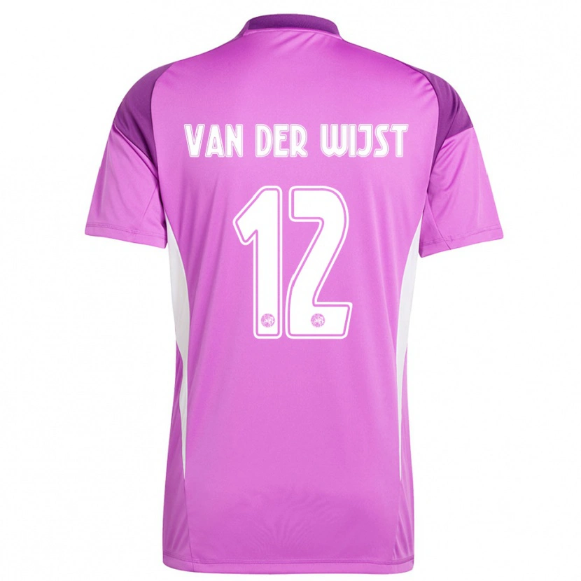 Danxen Heren Giovanni van der Wijst #12 Lichtpaars Wit Keepersshirt 2025/26 T-Shirt