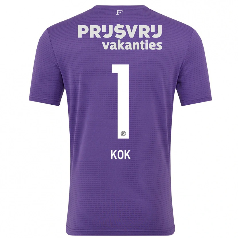 Danxen Heren Stefan Kok #1 Paars Wit Keepersshirt 2025/26 T-Shirt