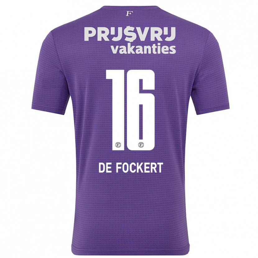 Danxen Heren Maarten de Fockert #16 Paars Wit Keepersshirt 2025/26 T-Shirt