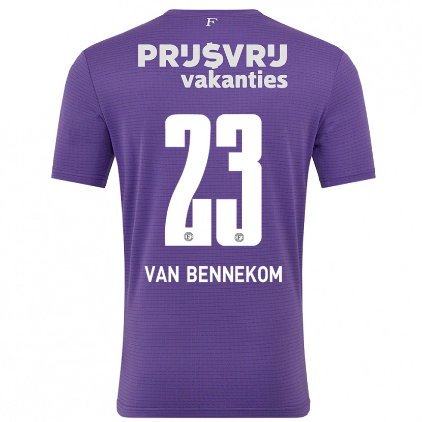 Danxen Heren Duron van Bennekom #23 Paars Wit Keepersshirt 2025/26 T-Shirt