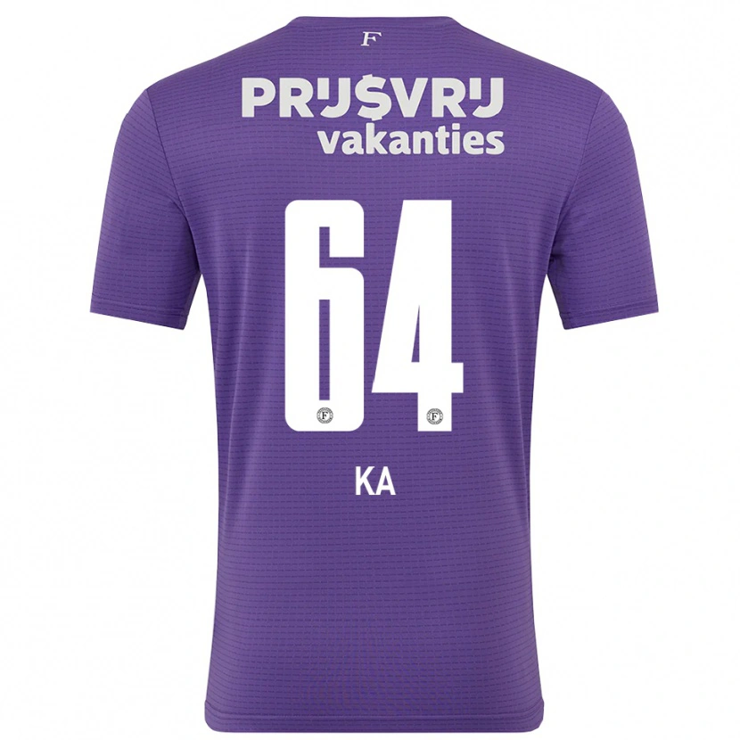 Danxen Heren Ismail Ka #64 Paars Wit Keepersshirt 2025/26 T-Shirt