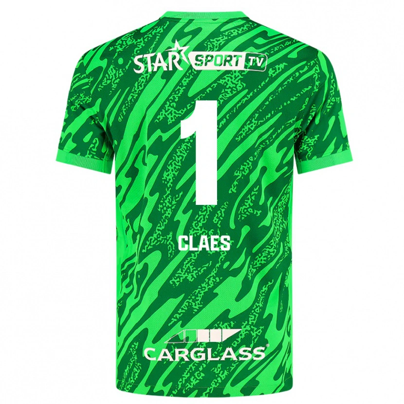 Danxen Heren Mirthe Claes #1 Diepgroen Wit Keepersshirt 2025/26 T-Shirt