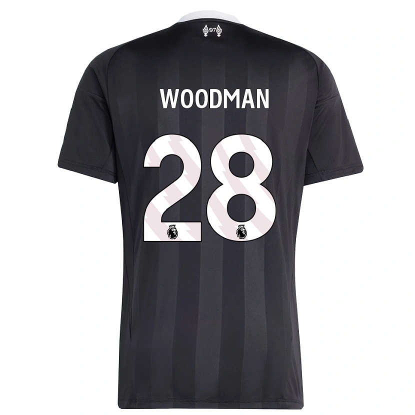 Danxen Heren Freddie Woodman #28 Zwart Wit Keepersshirt 2025/26 T-Shirt