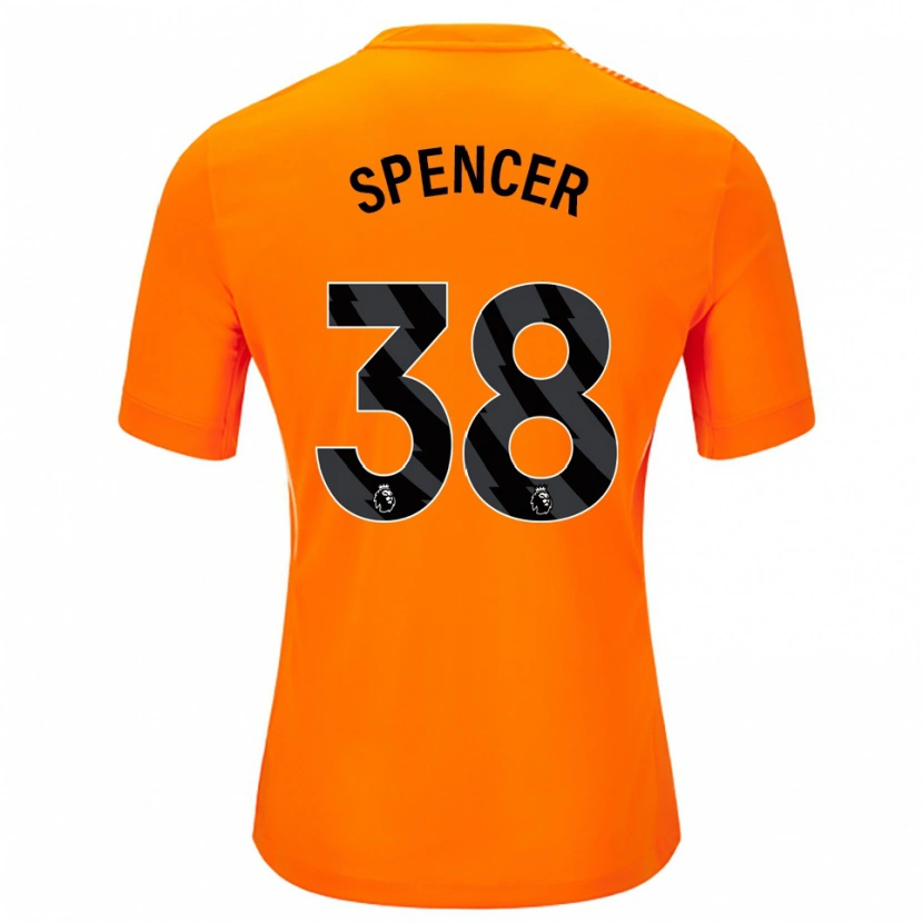 Danxen Heren Becky Spencer #38 Oranje Zwart Keepersshirt 2025/26 T-Shirt