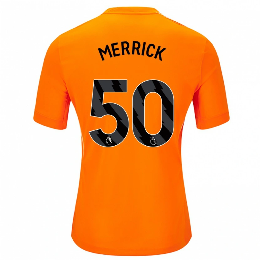 Danxen Heren Max Merrick #50 Oranje Zwart Keepersshirt 2025/26 T-Shirt