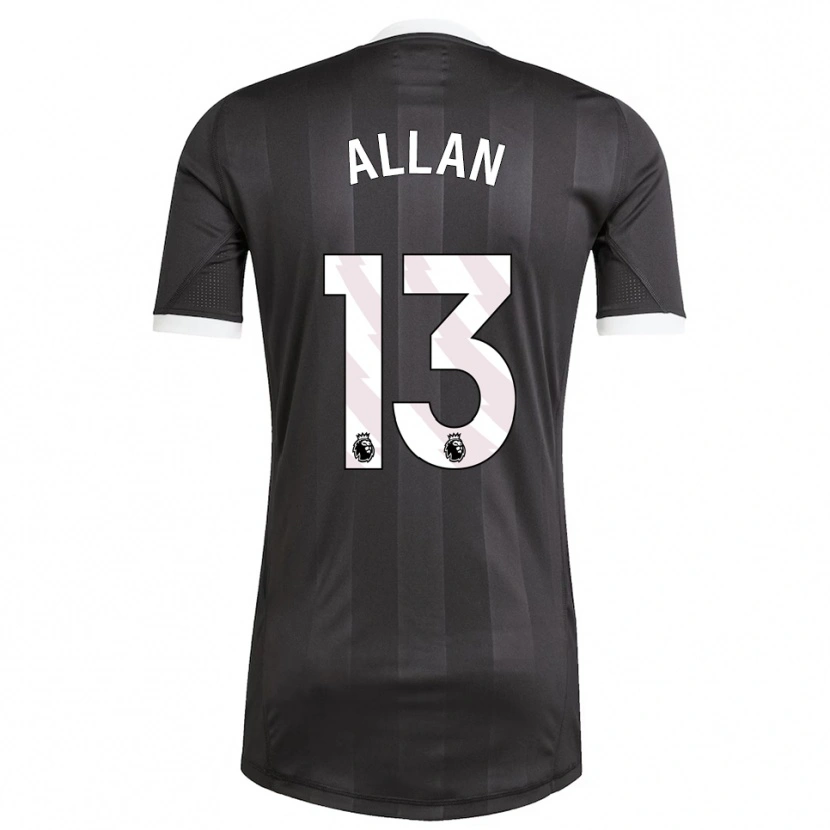 Danxen Heren Jack Allan #13 Zwart Wit Keepersshirt 2025/26 T-Shirt