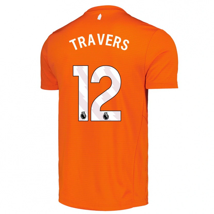 Danxen Heren Mark Travers #12 Oranje Zwart Keepersshirt 2025/26 T-Shirt