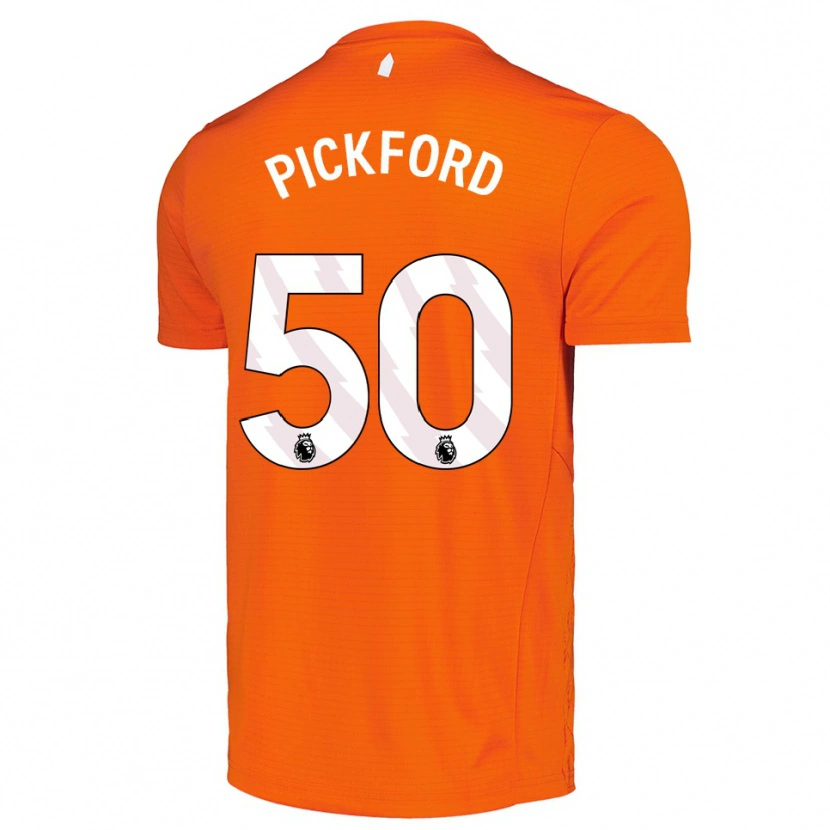 Danxen Heren George Pickford #50 Oranje Zwart Keepersshirt 2025/26 T-Shirt