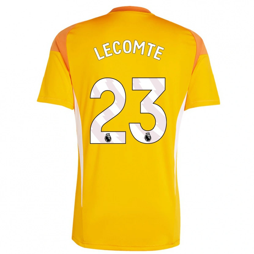 Danxen Heren Benjamin Lecomte #23 Oranje Wit Keepersshirt 2025/26 T-Shirt