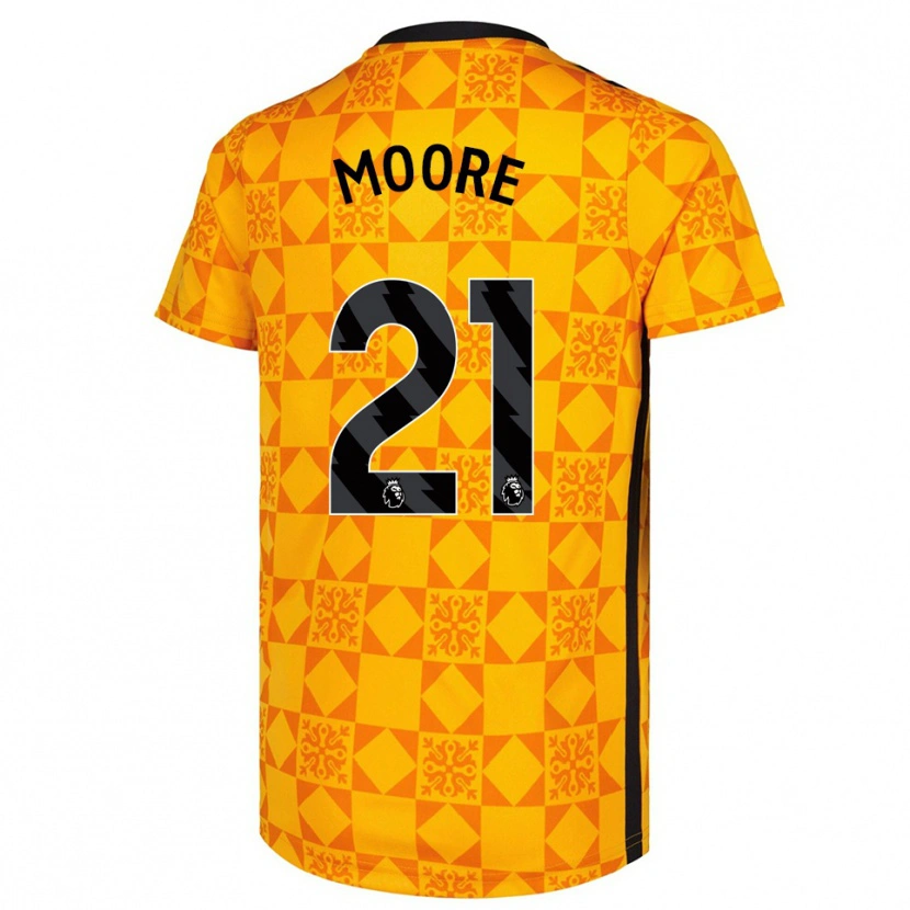 Danxen Heren Simon Moore #21 Geel Zwart Keepersshirt 2025/26 T-Shirt