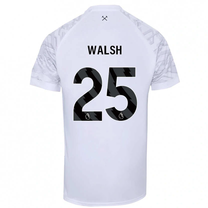 Danxen Heren Megan Walsh #25 Wit Zwart Keepersshirt 2025/26 T-Shirt