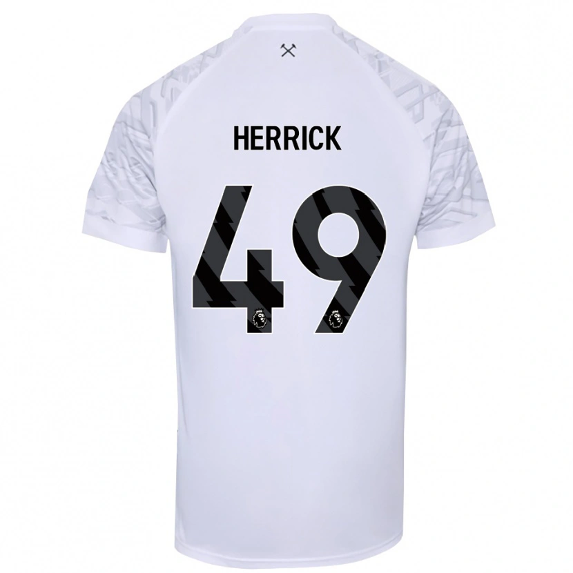 Danxen Heren Finlay Herrick #49 Wit Zwart Keepersshirt 2025/26 T-Shirt