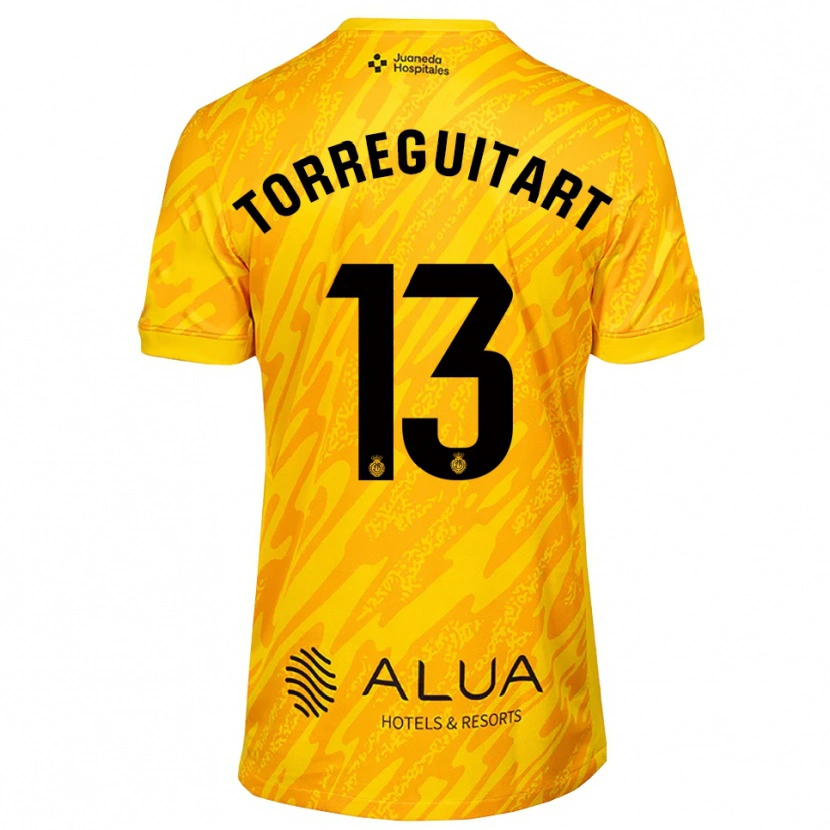 Danxen Heren Nil Torreguitart #13 Oranje Zwart Keepersshirt 2025/26 T-Shirt